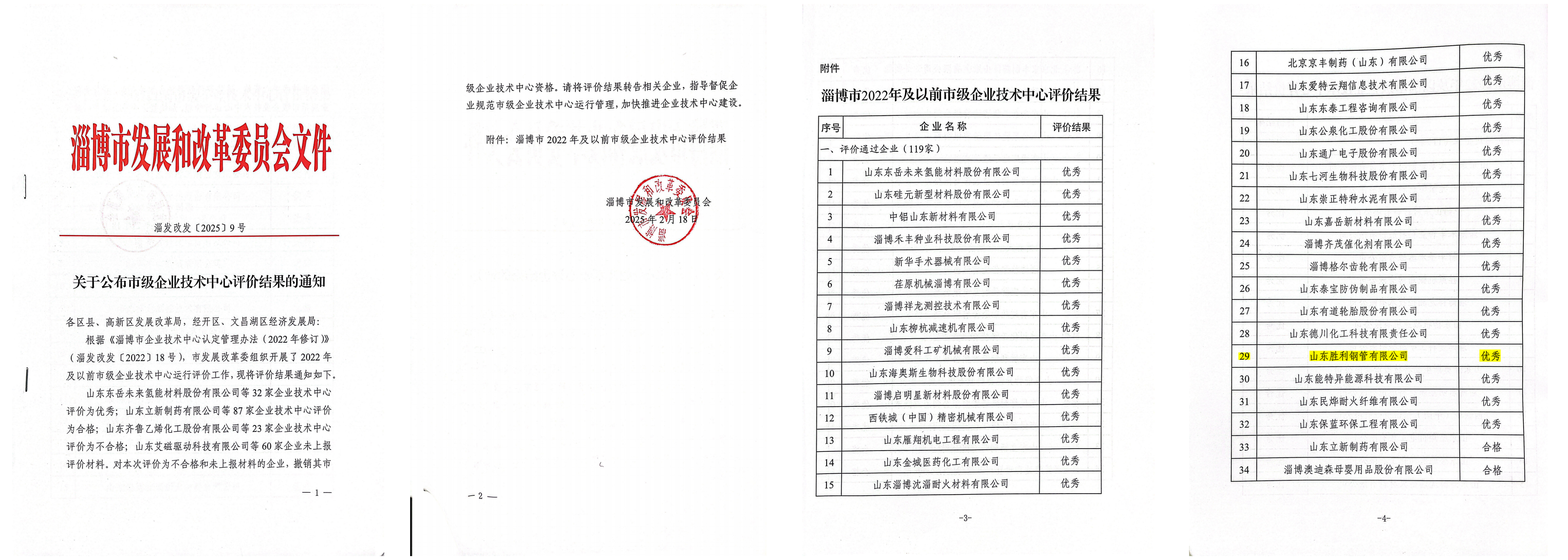 山東勝利工藝技術研究中心順利通過淄博市企業技術中心評審